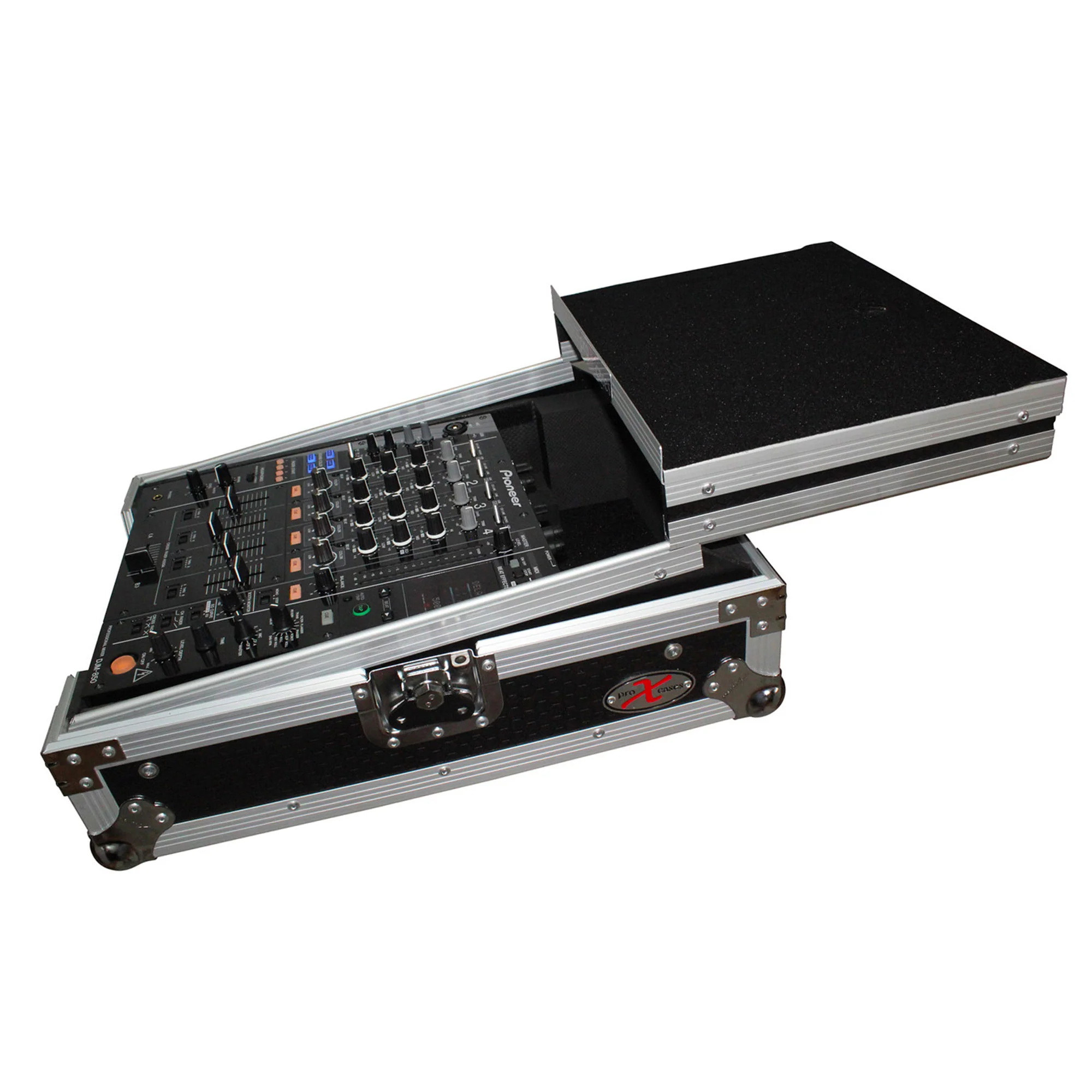ProX XS-M12LT Mixer ATA Flight Hard Case for Large Format 12" Universal DJ Mixer with Laptop Shelf - Image 7