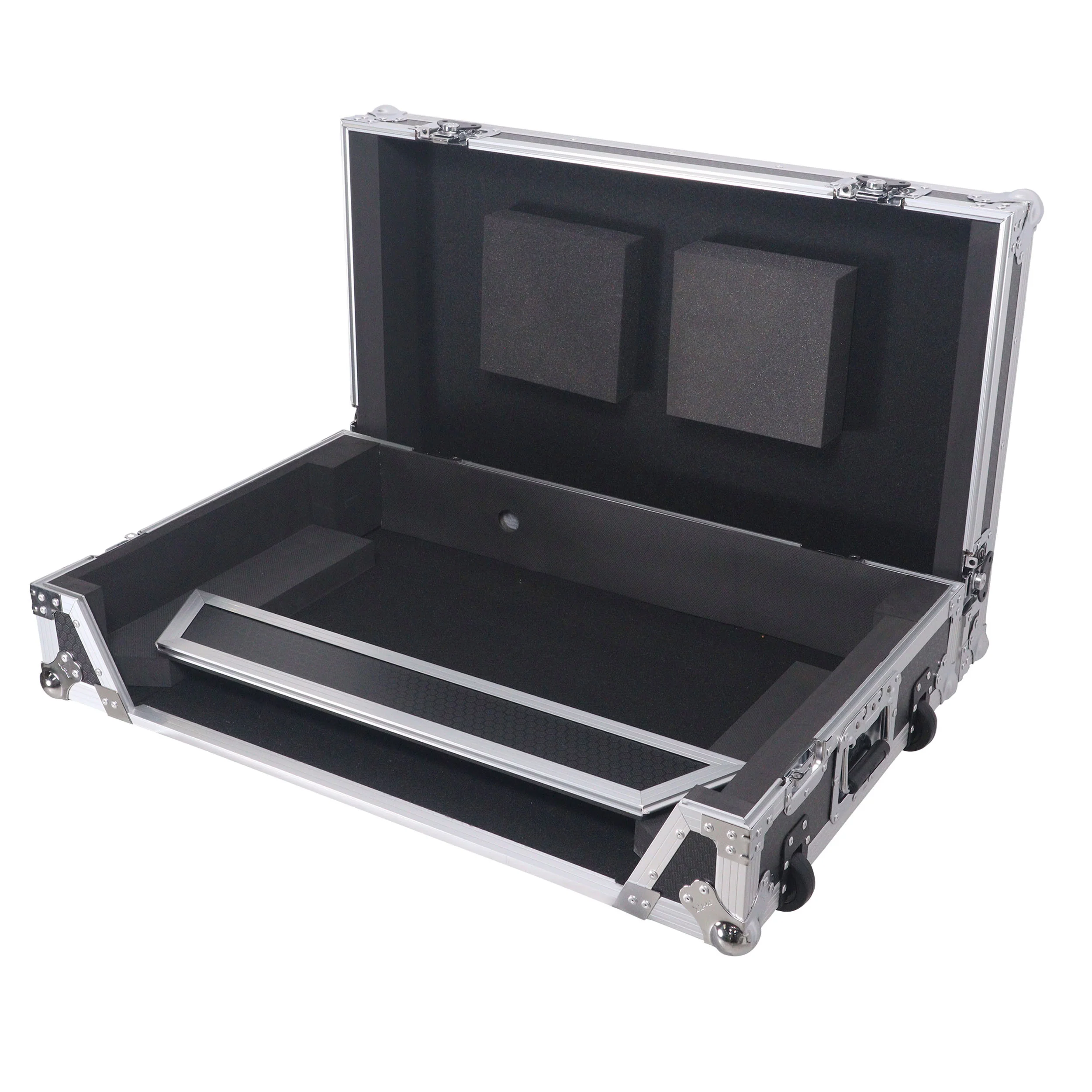 ProX XS-RANEFOURW ATA Flight Style Road Case for RANE Four DJ Controller with 1U Rack Space and Wheels (Open Box) - Image 7