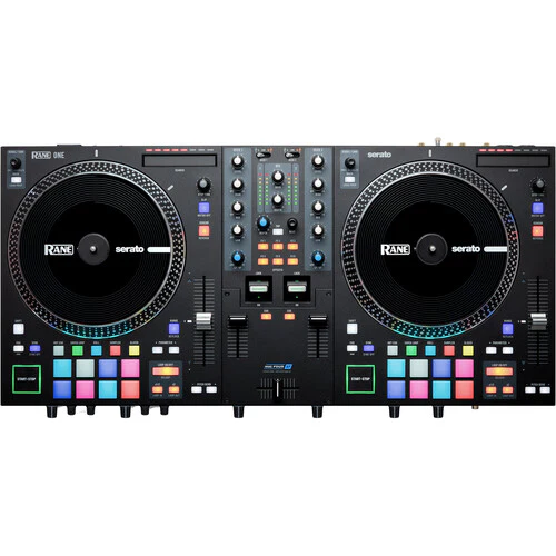 Rane DJ One + Odyssey Rane One Flight Case in Black with Patented Glide Platform and Corner Wheels - Image 2