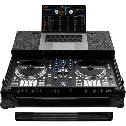 Rane DJ One + Odyssey Rane One Flight Case in Black with Patented Glide Platform and Corner Wheels - Image 3