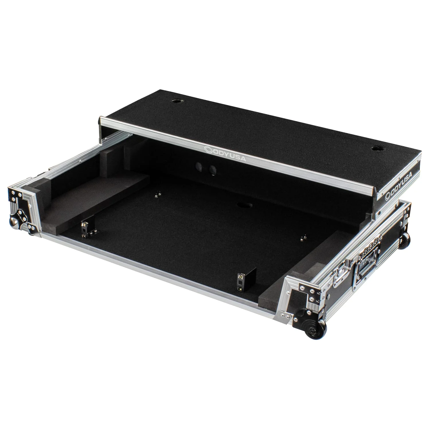 RANE FOUR 1U Flight Case with Glide Style Laptop Platform and Wheels - Image 3