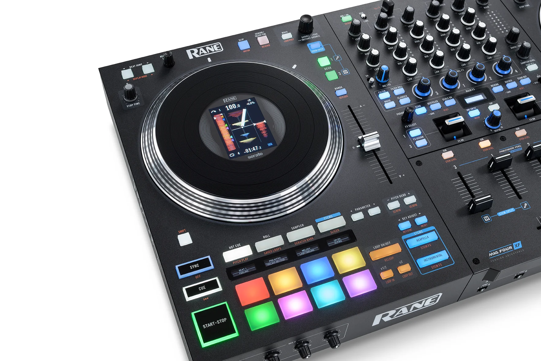 Rane Performer 4-channel motorized DJ controller + Decksaver Dust Cover - Image 5