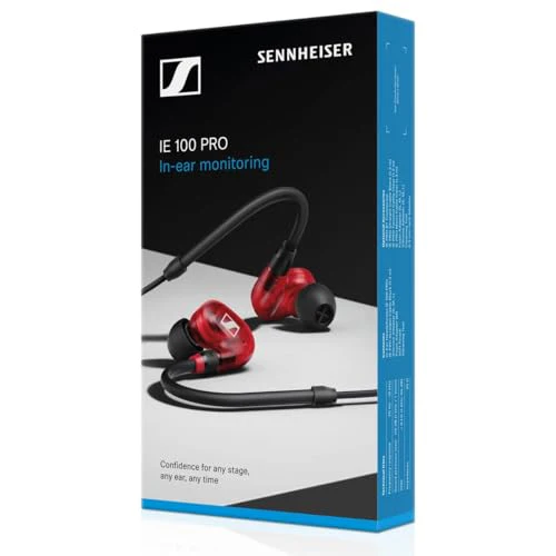 Sennheiser IE 100 PRO In-Ear Monitoring Headphones (Red) - Image 8