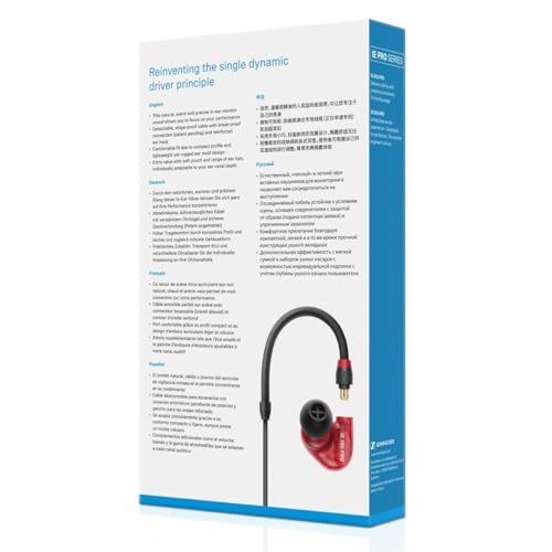 Sennheiser IE 100 PRO In-Ear Monitoring Headphones (Red) - Image 9
