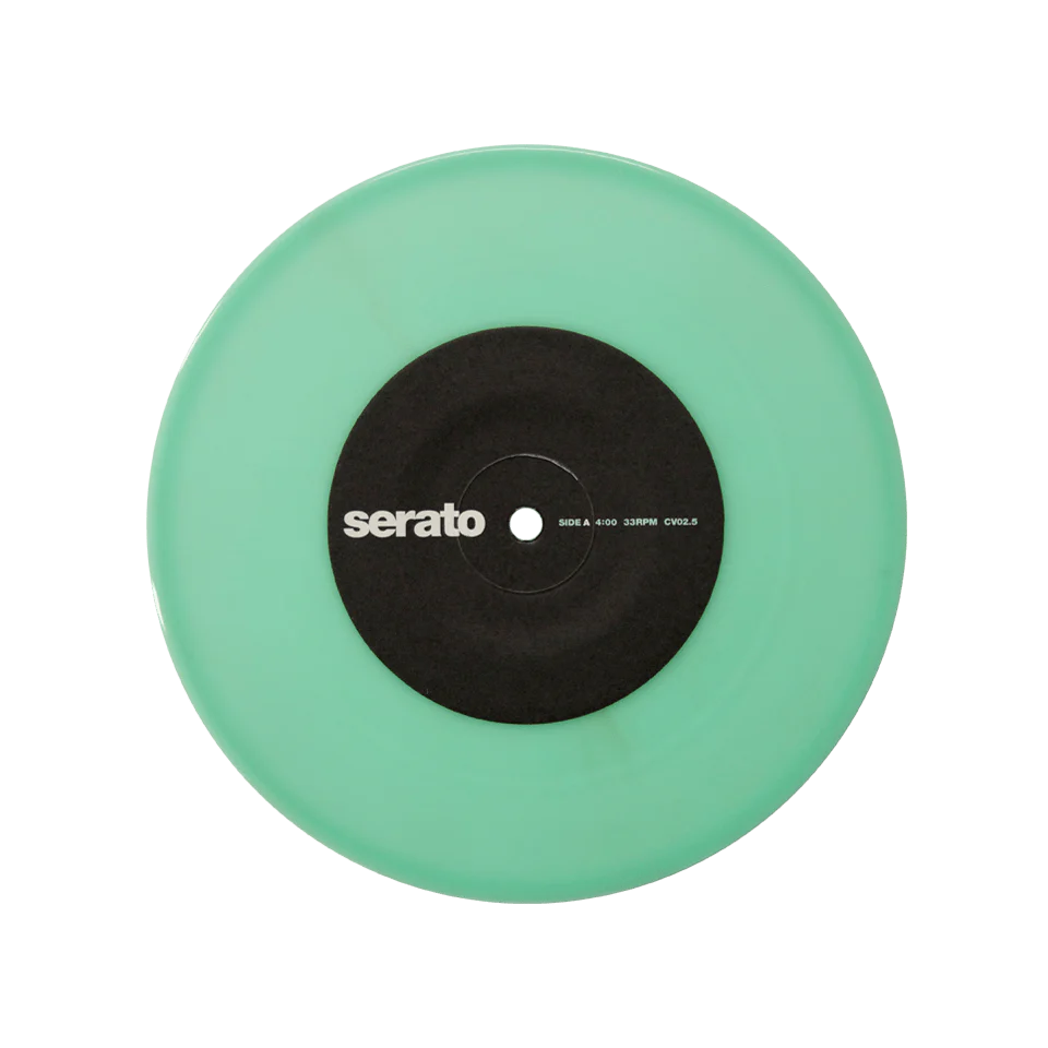 Serato 7" Control Vinyl (Pair, Glow in the Dark) - Image 2