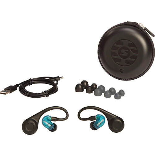 Shure AONIC 215 Gen 2 Bluetooth True Wireless In-Ear Headphones (Blue) - Image 3
