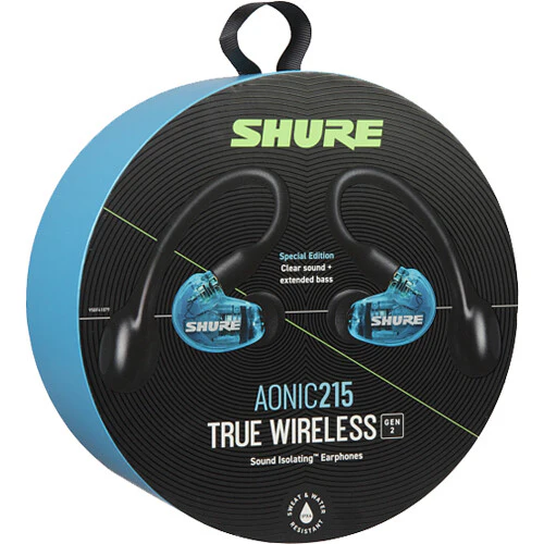 Shure AONIC 215 Gen 2 Bluetooth True Wireless In-Ear Headphones (Blue) - Image 4