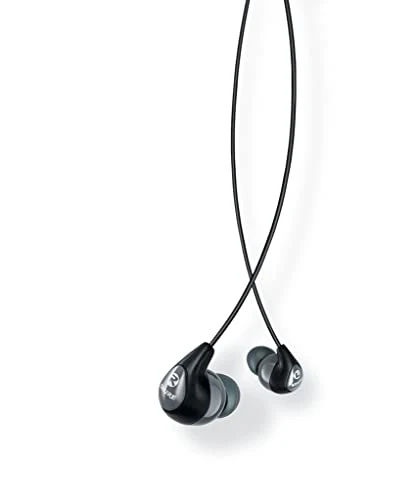 Shure SE112-GR Professional Sound Isolating Earbuds with Single Dynamic Driver, Secure in-Ear Fit - Gray