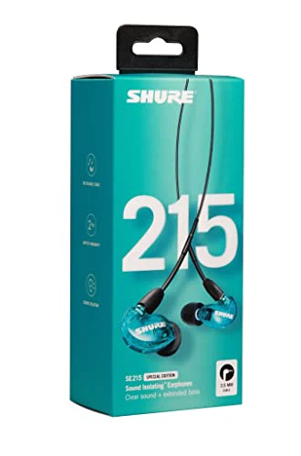 Shure SE215SPE Special-Edition Sound-Isolating Earphones with Detachable 3.5mm Cable (Blue) - Image 5