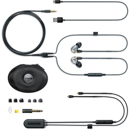 Shure SE425 Wireless Sound-Isolating Earphones W/ Bluetooth 5.0, 3.5mm In-Line Remote/Mic Cables (Silver) - Image 2