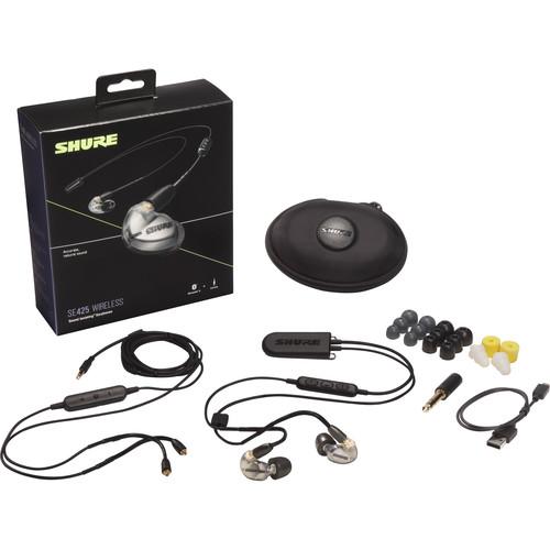 Shure SE425 Wireless Sound-Isolating Earphones W/ Bluetooth 5.0, 3.5mm In-Line Remote/Mic Cables (Silver) - Image 4