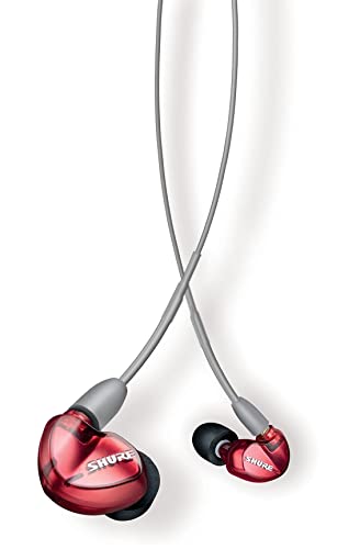 Shure SE535 Sound-Isolating In-Ear Stereo Headphones with 3.5mm Audio Cable (Special-Edition Red) (B-stock)
