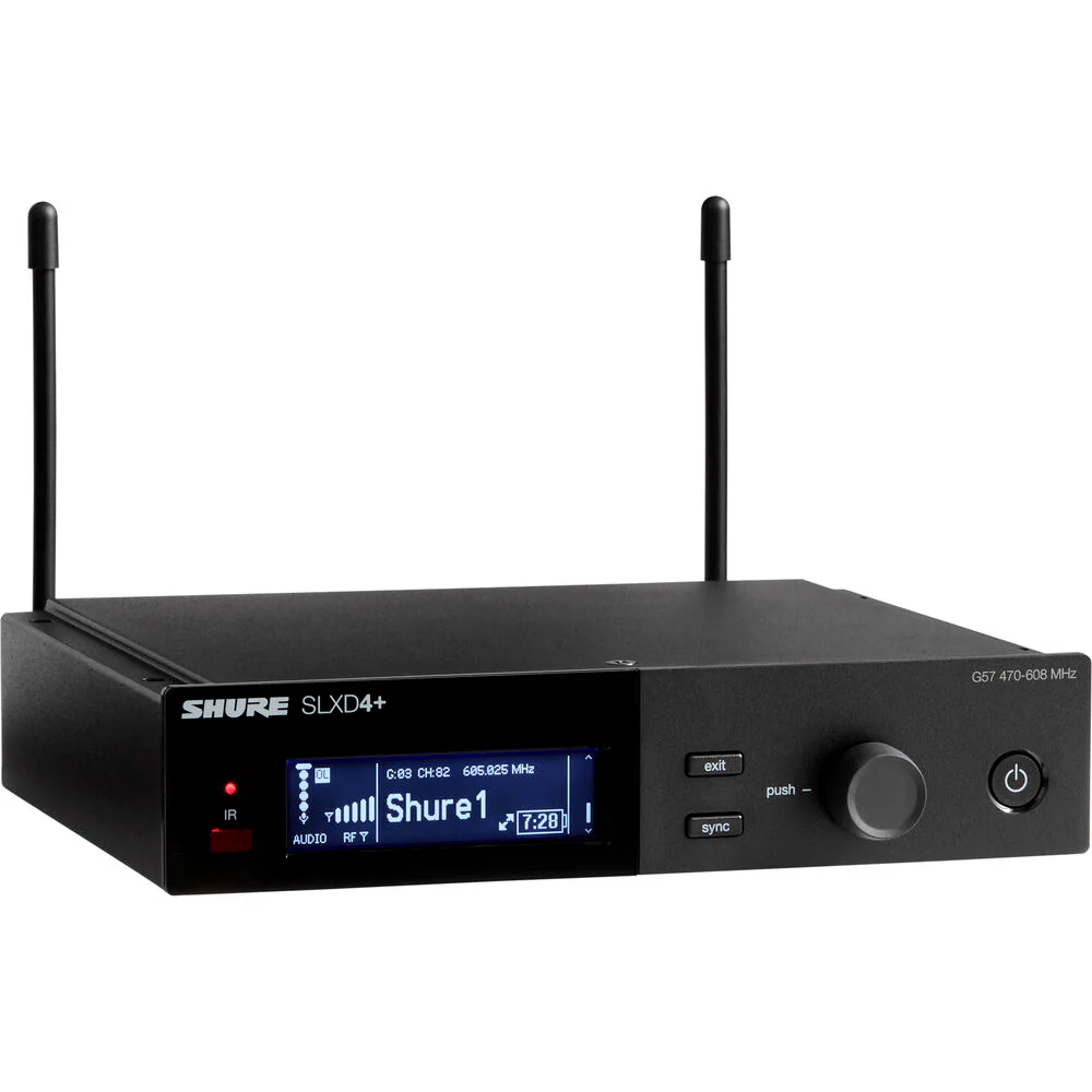 Shure SLXD14+/153T Digital Wireless Earset Headworn Microphone System (G57: 470 to 608 MHz) - Image 2