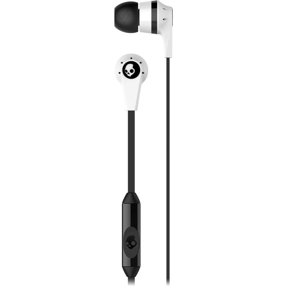 Skullcandy INK'D 2 Earbud Headphones (White and Black) - Image 2