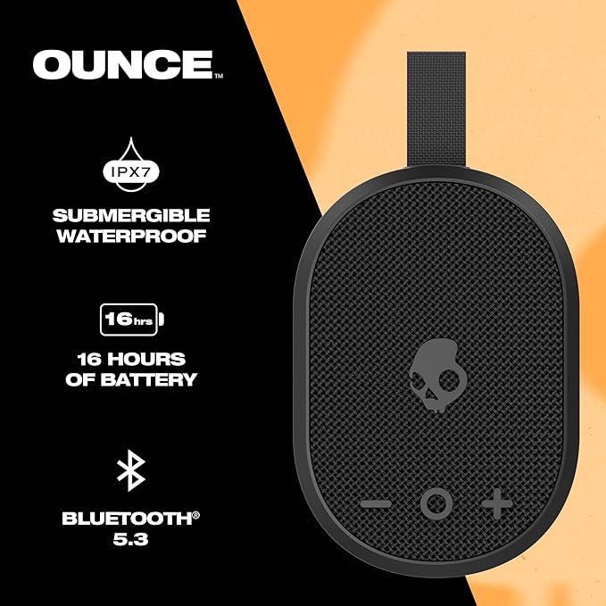 Skullcandy Ounce Wireless Bluetooth Speaker - Black - Image 3