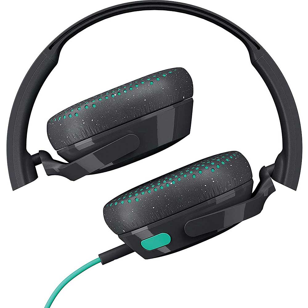 Skullcandy S5PXY-L637 Riff On-Ear Wired Headphones with Microphone (Gray/Speckle/Miami Blue) - Image 2