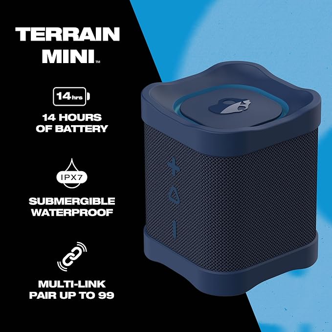 Skullcandy Terrain Mini Wireless Bluetooth Speaker (Navy) - Image 3