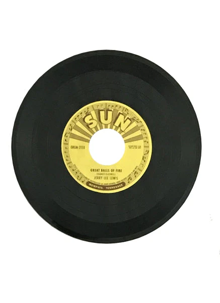 Jerry Lee Lewis - Great Balls of Fire Sun Record 3” Vinyl Record - Image 2
