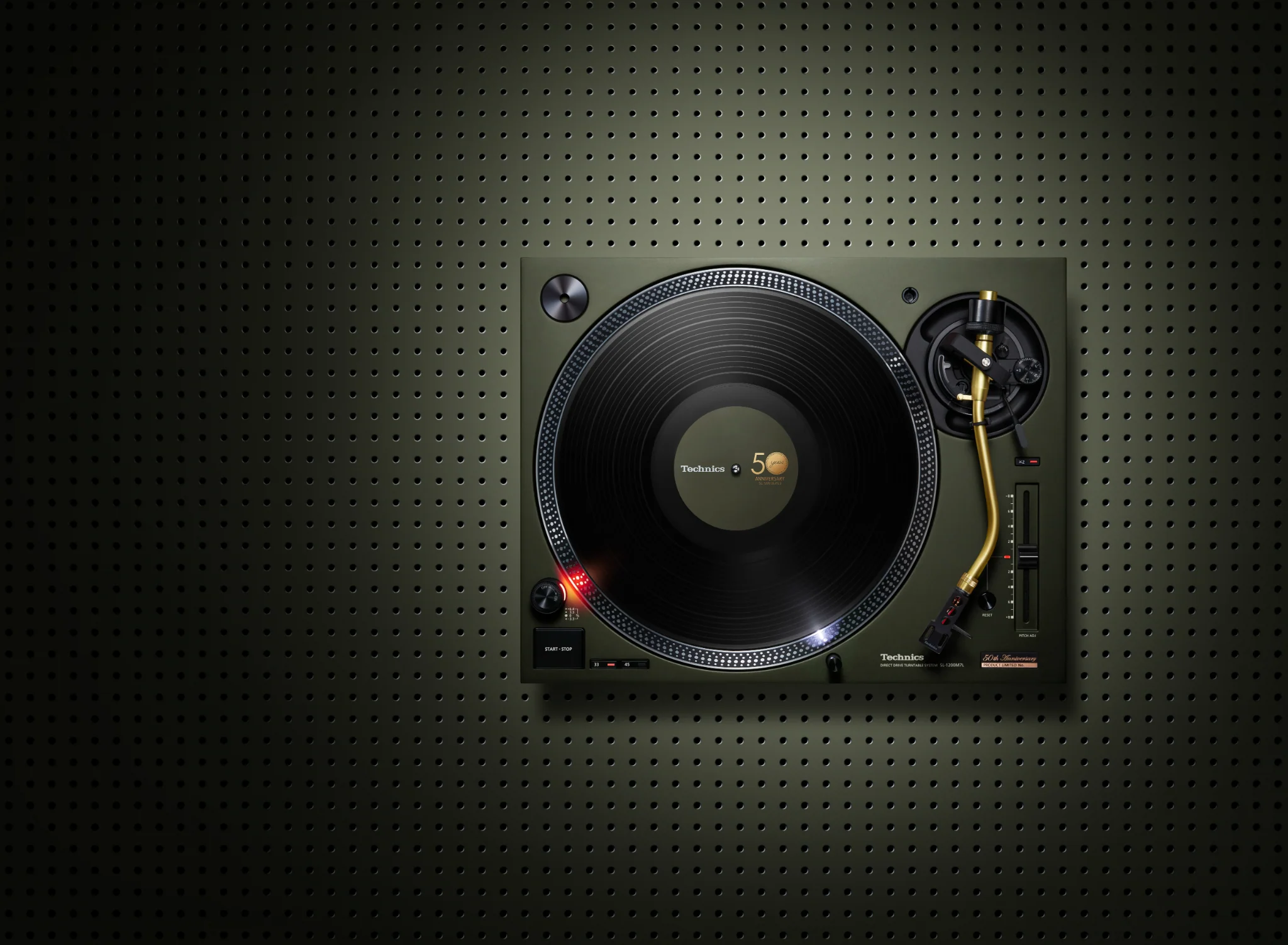 Technics SL-1200M7L Turntable Limited Numbered 50TH Anniversary Edition - Green - Image 2