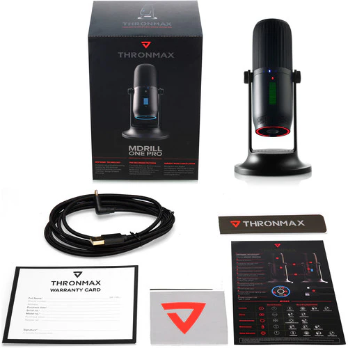THRONMAX MDrill One USB Microphone (Black) (Open Box) - Image 7