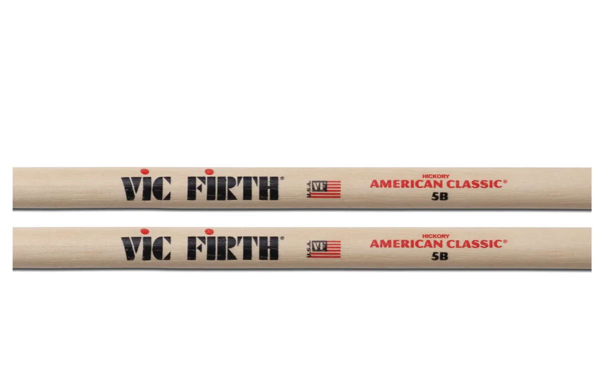 Vic Firth - American Classic Drumsticks 5B - American Hickory - Wood Tip - Image 2