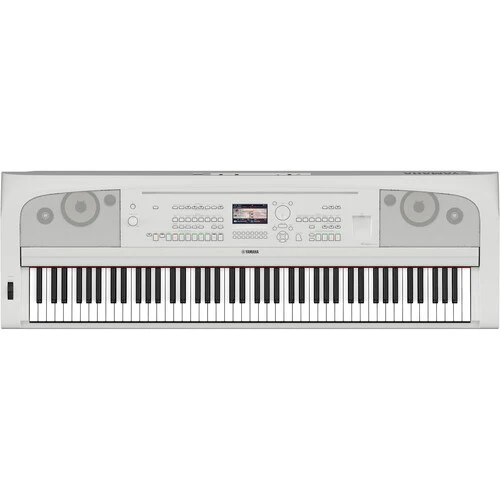 Yamaha DGX-670 88-Key Portable Digital Grand Piano with Speakers (White)