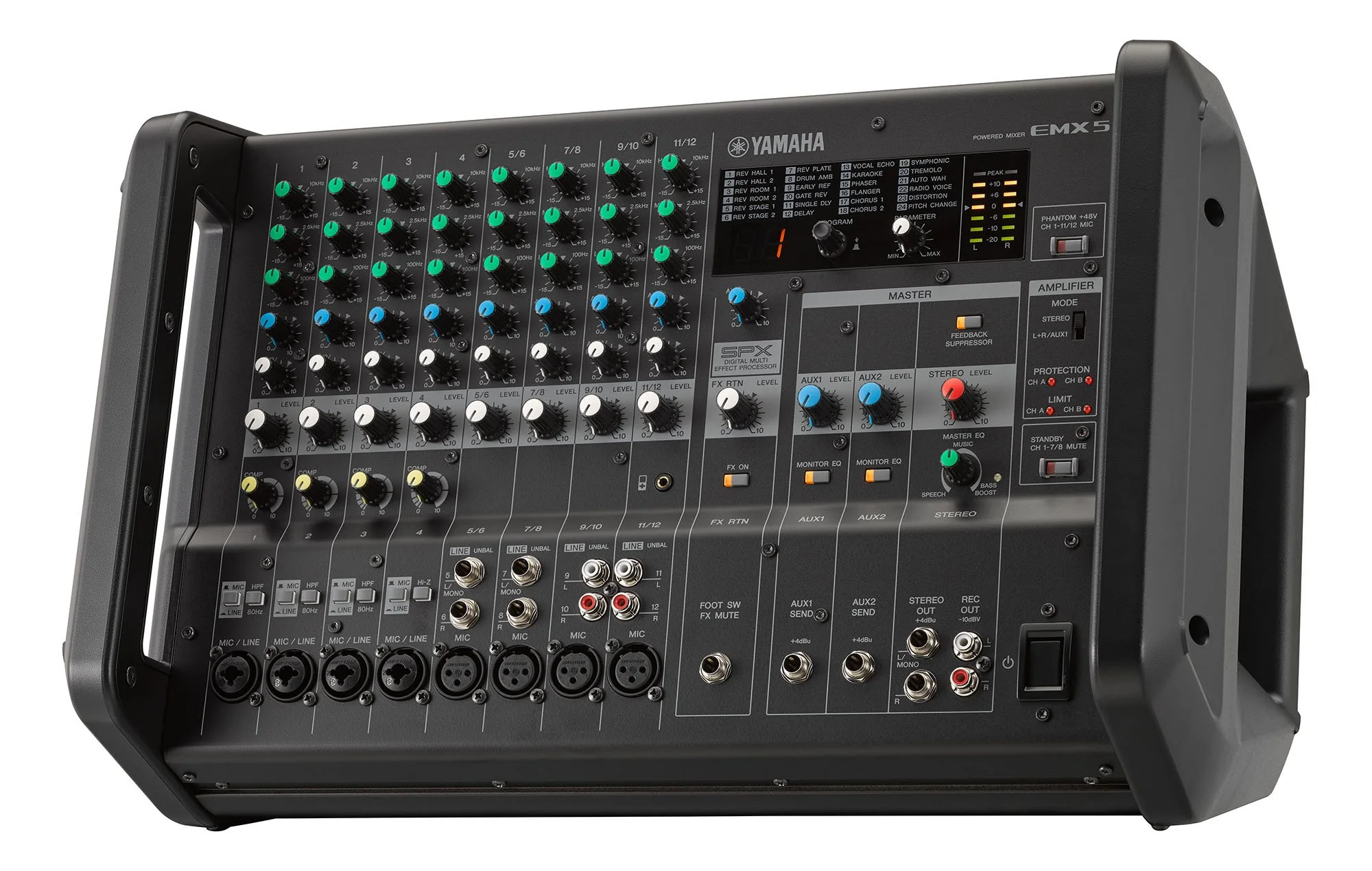 Yamaha EMX5 12-input Stereo Powered Mixer w/ DSP Effects , Black - Image 2