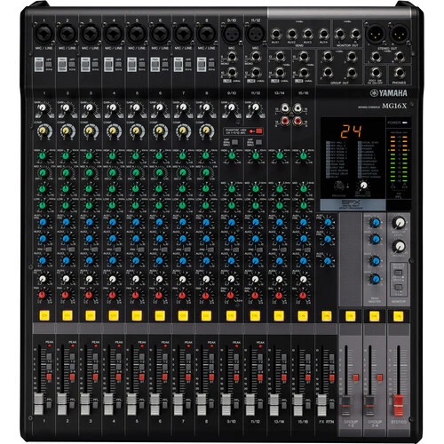 Yamaha MG16X 16-Input 4-Bus Mixer with Built-In FX - Image 2