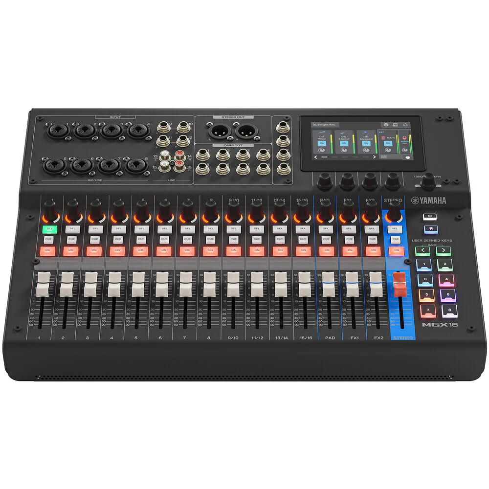 Yamaha MGX16 22-Channel Digital Mixing Console with Audio Interface (Black) - Image 2