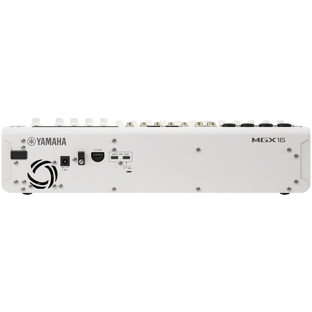 Yamaha MGX16 22-Channel Digital Mixing Console with Audio Interface (White) - Image 3